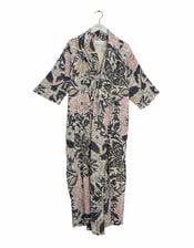 One Hundred Stars Rachel Floral Midi Dress, Brown (TAUPE), large