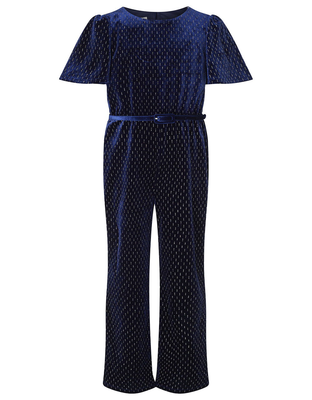 16163 Black Shimmer Cape Jumpsuit