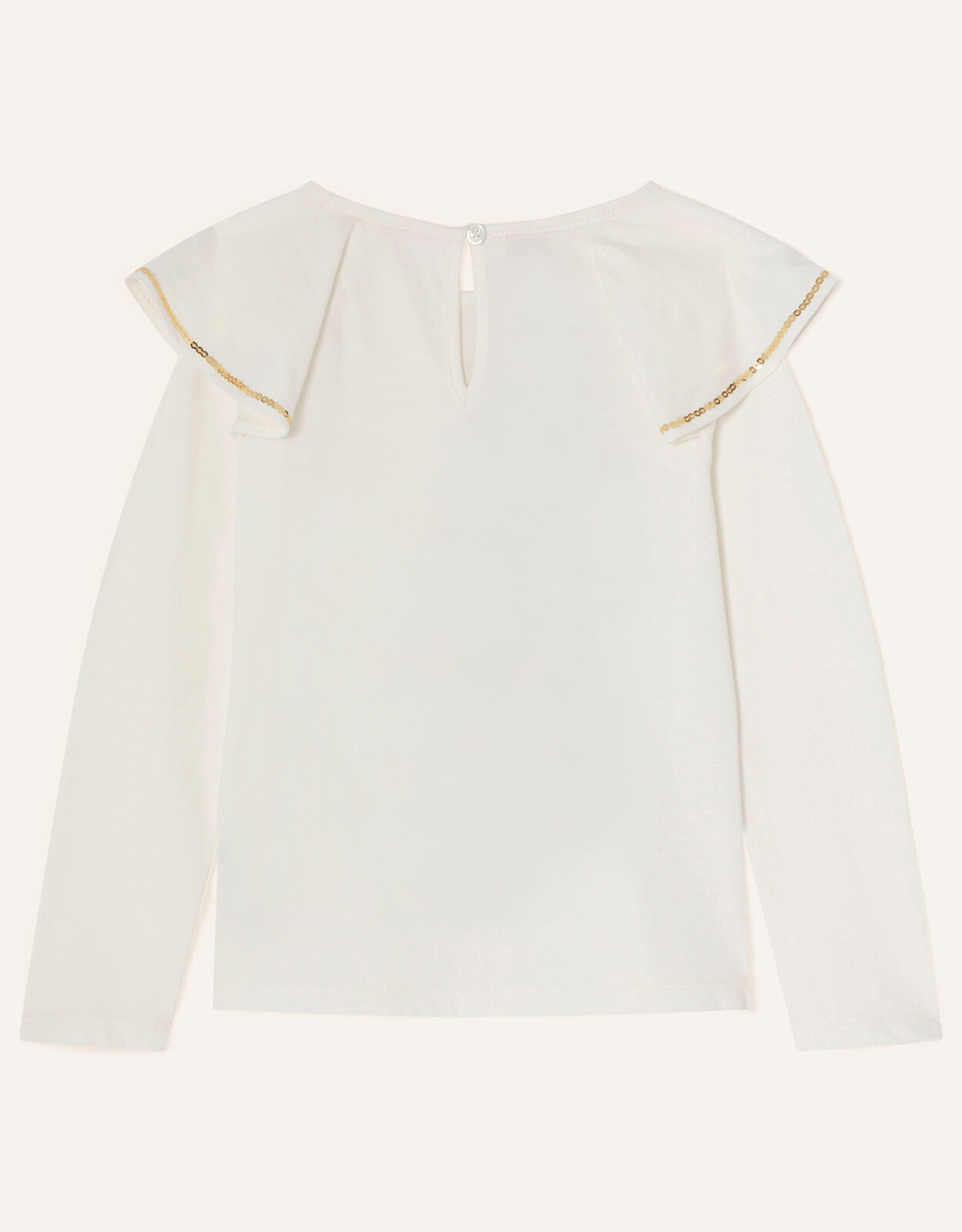 Long Sleeve Ballerina Top Ivory