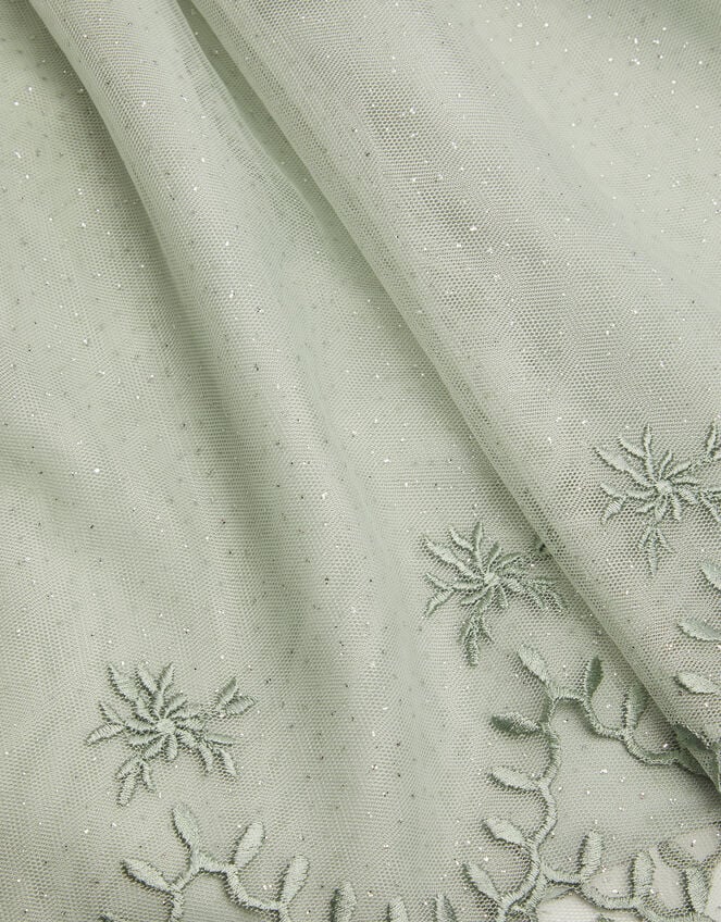 Baby Bonnie Embroidered Party Dress, Green (SAGE), large