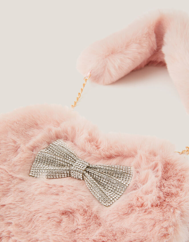 Fluffy Heart Bag, , large