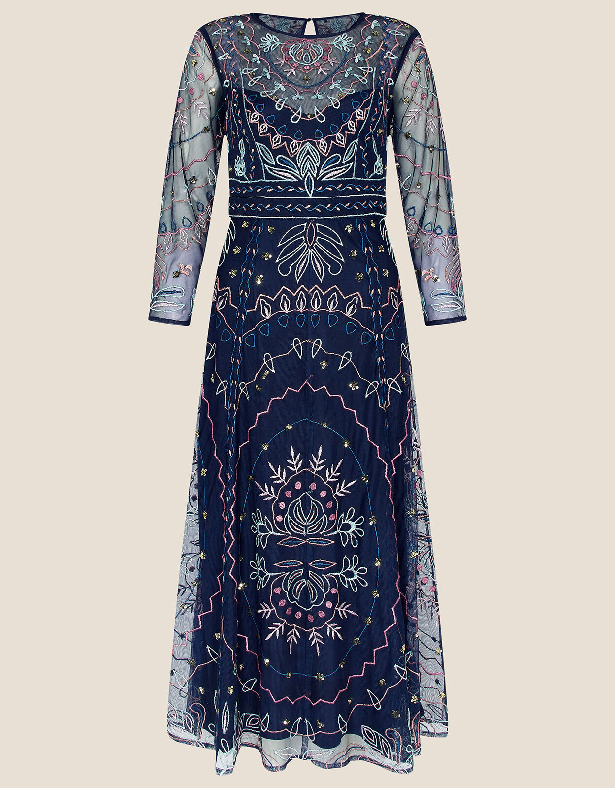 Monsoon blue midi on sale dress