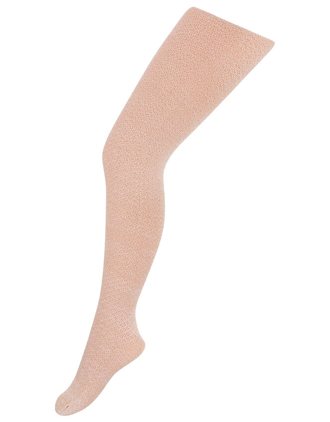 Annette Sparkly Knitted Tights, Pink (PINK), large