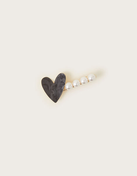 Pearl Heart Clip, , large
