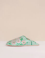 Bohemia Design Babouche Slippers, Green (SAGE), large