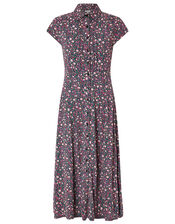 Brittany Floral Shirt Dress, Pink (PINK), large