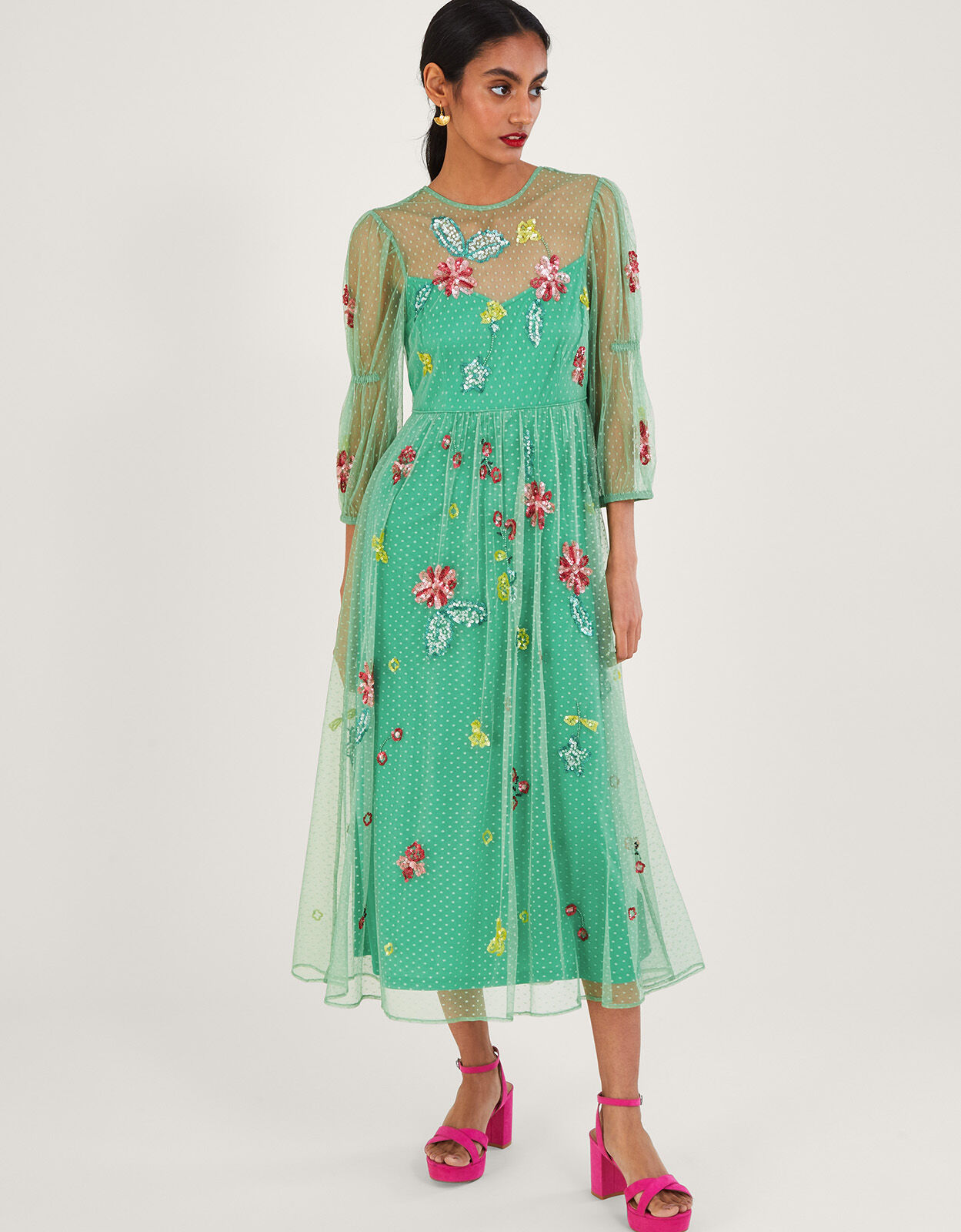 Monsoon janet dress store