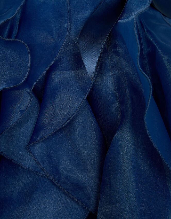 Cancan Ruffle Dress, Blue (NAVY), large