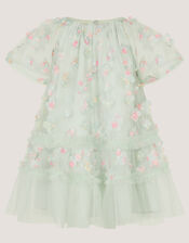 Baby Kala Floral Appliqu&eacute; Party Dress, Green (SAGE), large