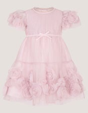 Baby Remi Rose Appliqu&eacute; Glitter Party Dress, Pink (PINK), large