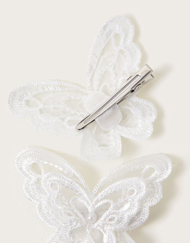 2-Pack Lacey Butterfly Clips , , large