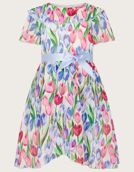 Tulip Wrap Chiffon Dress Multi, Multi (MULTI), large