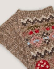 Mia Mushroom Wrist Warmers, , large