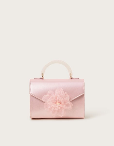 Cassie Shimmery Tulle Flower Bridesmaid Bag, , large