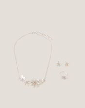 Flower & Butterfly Jewelry Set, , large