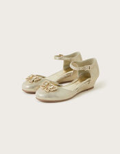 Rebecca Jewel Butterfly Wedges, Gold (GOLD), large