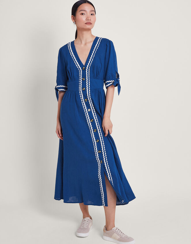 Lita Ric Rac Dress Blue Day Dresses Monsoon Global.