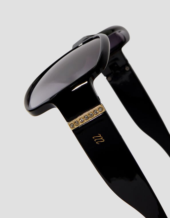 Oversized Wrap Sunglasses, , large