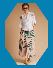 Tallulah and Hope Gloria Embroidered Blouse, White (WHITE), large