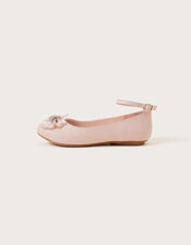 Glitter Dawn Lace Ballerina Flats, Pink (PINK), large
