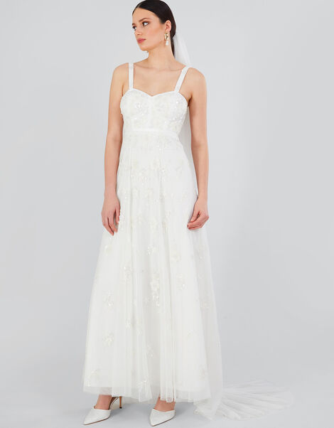 Caroline Embellished Bridal Dress Ivory, Ivory (IVORY), large