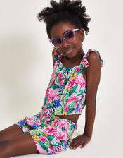 Tropical Palm Two-Piece Set, Ivory (IVORY), large