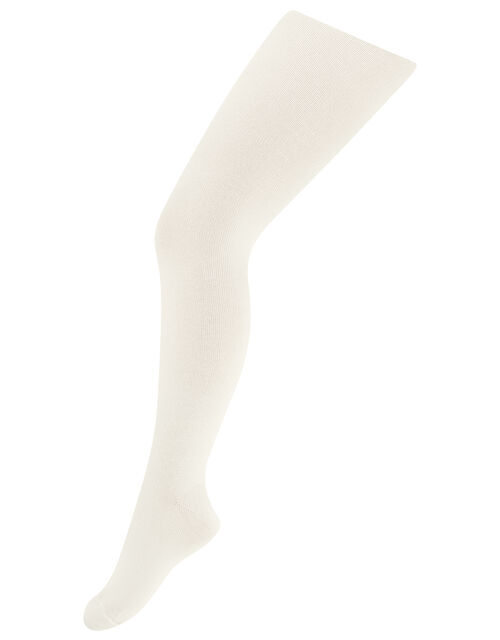 Frosted Sparkle Knit Tights, Ivory (IVORY), large