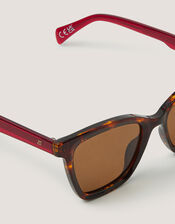 Acetate Tort Wayfarer Sunglasses, , large