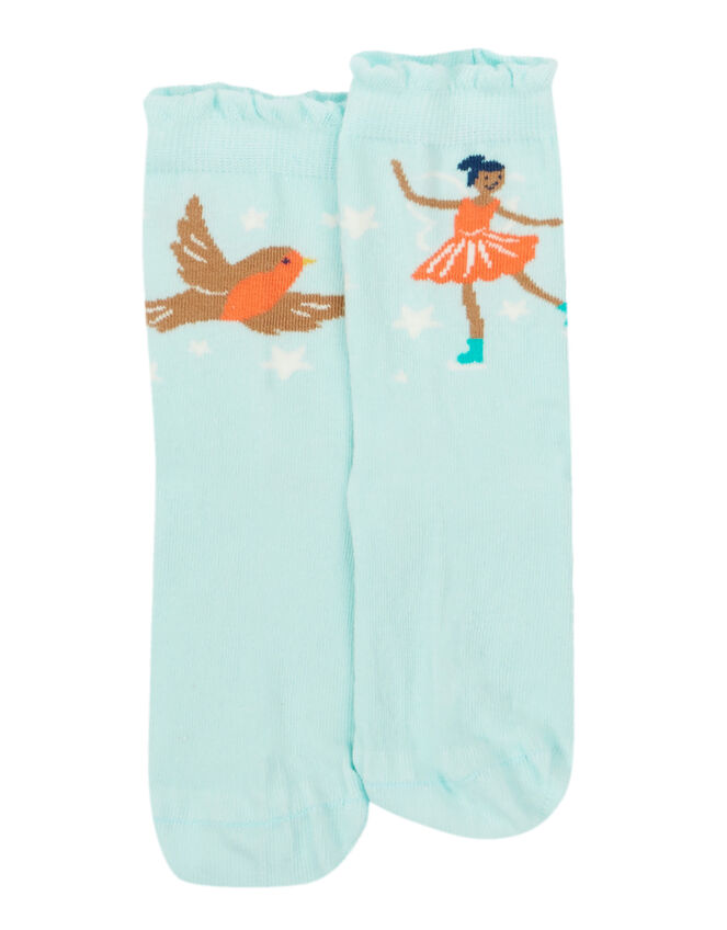 Frugi 2-Pack Frill Ankle Socks, Multi (MULTI), large