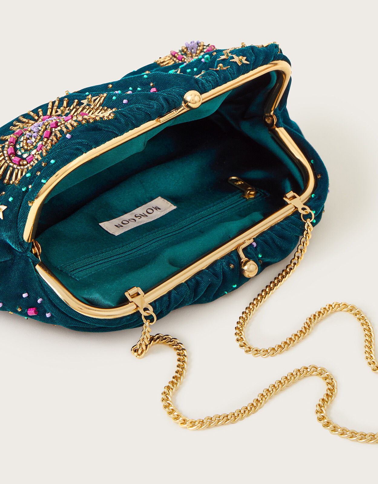 Embellished pouch deals bag