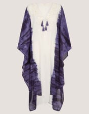 Elise Embellished Dip Dye Midi Kaftan, Blue (BLUE), large
