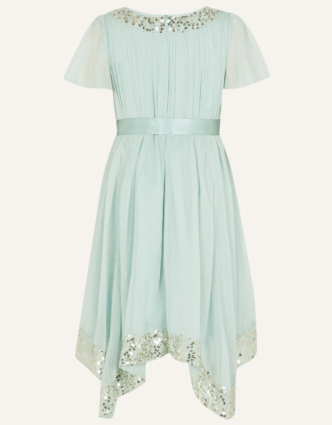 Grace Waterfall Sequin Dress, Green (GREEN), large