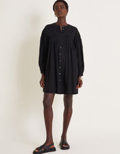 Melissa Long Sleeve Mini Dress, Black (BLACK), large