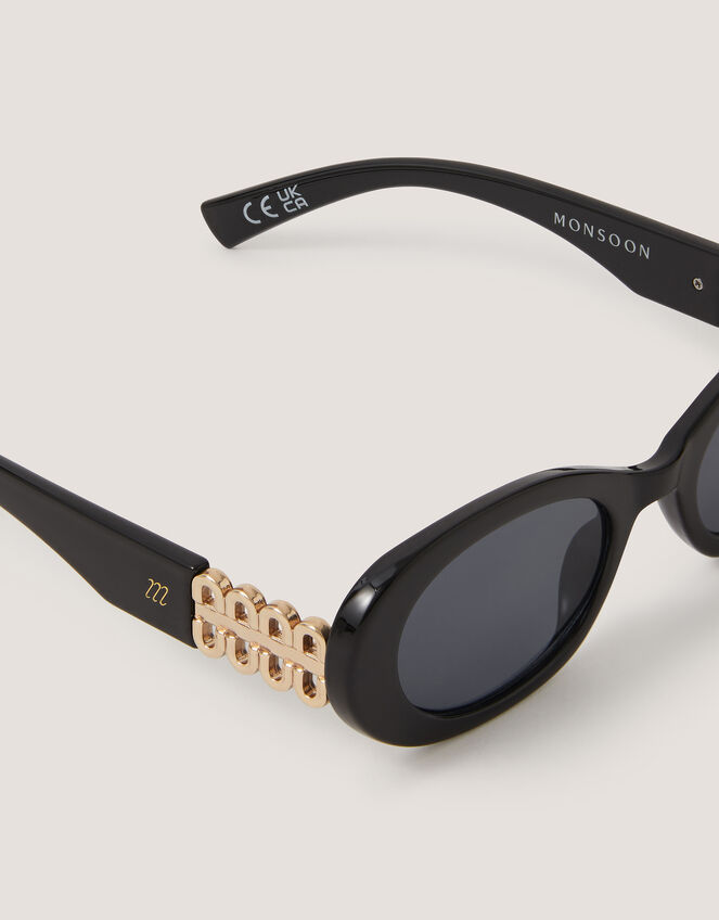 Chunky Oval Sunglasses, , large