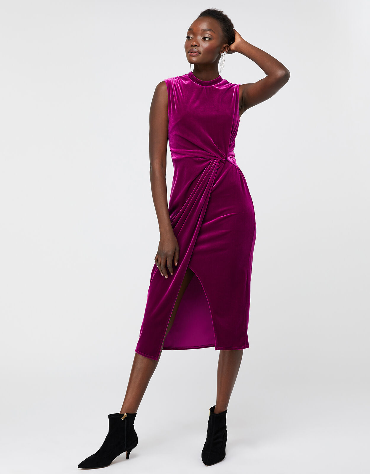Velvet shop shift dress