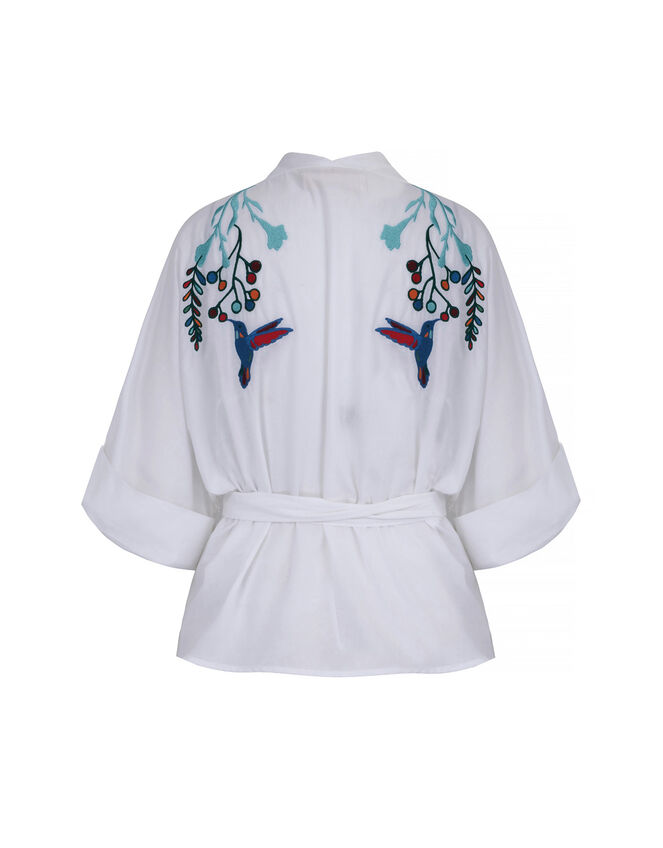 Tallulah and Hope Gloria Embroidered Blouse, White (WHITE), large