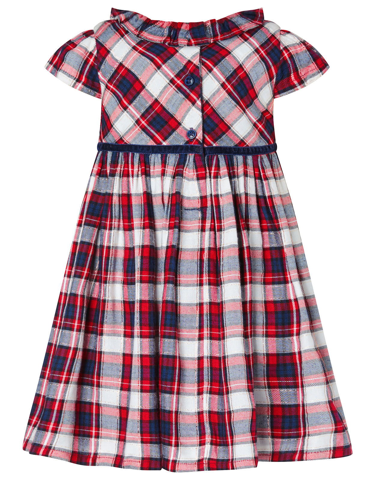 Baby Tartan Dress and Tights Set Red