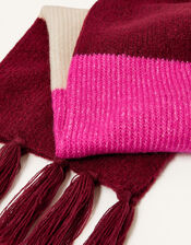 Stripe Knit Scarf, , large