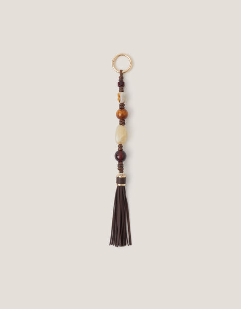 Beaded Tassel Bag Charm, , large