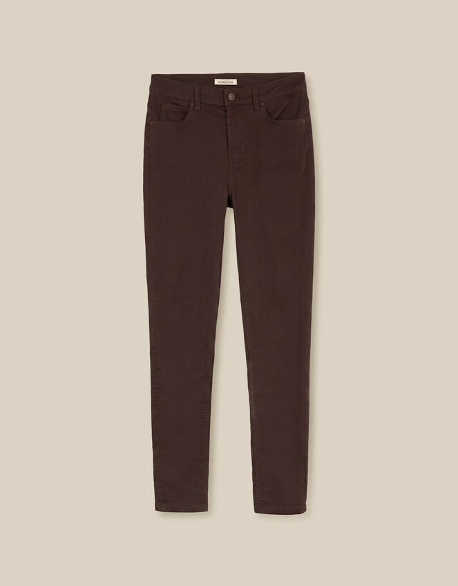 Nadine Skinny Jeans, Brown (CHOCOLATE), large