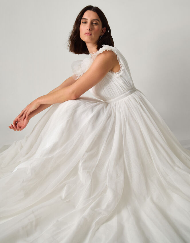 Gabriella Tulle Maxi Bridal Dress, Ivory (IVORY), large