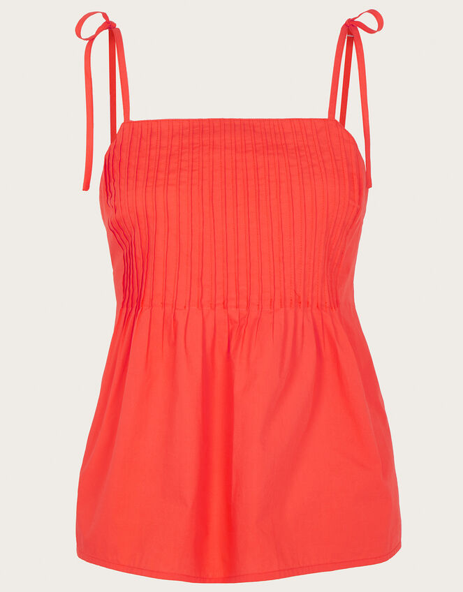 Phoenix Pleated Cami Top , Orange (ORANGE), large