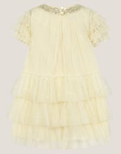 Baby Alexandra Embellished Swing Dress, Yellow (LEMON), large