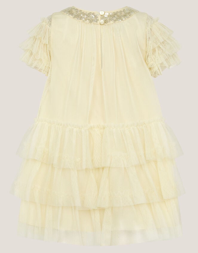 Baby Alexandra Embellished Swing Dress, Yellow (LEMON), large