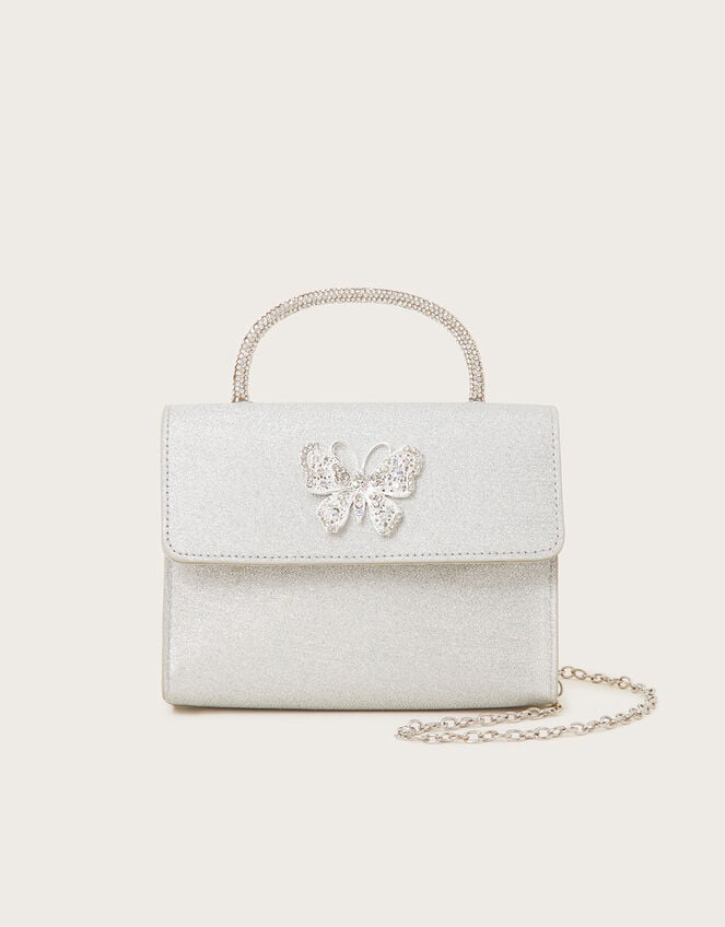 Jewel Butterfly Top-Handle Bag, , large