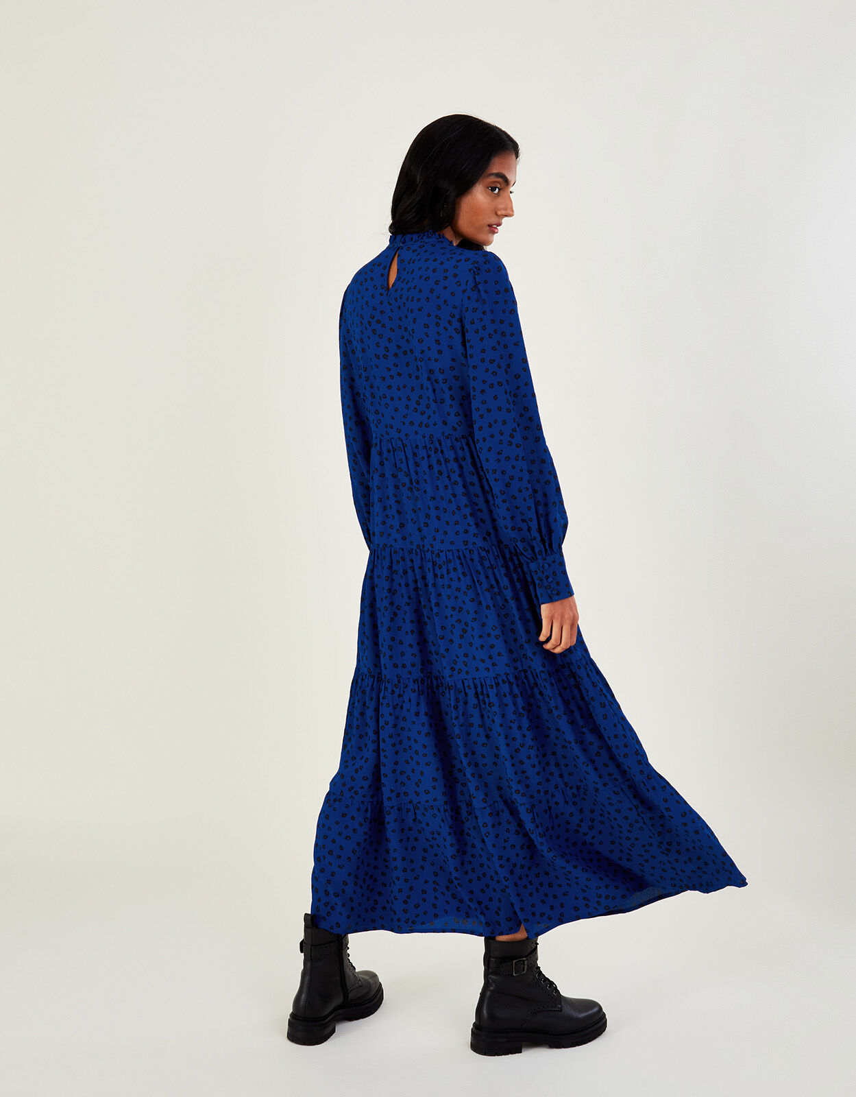 Monsoon blue spot dress discount