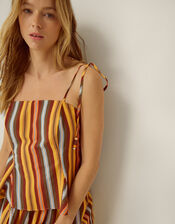 Sydney Stripe Cami Top, Yellow (MUSTARD), large