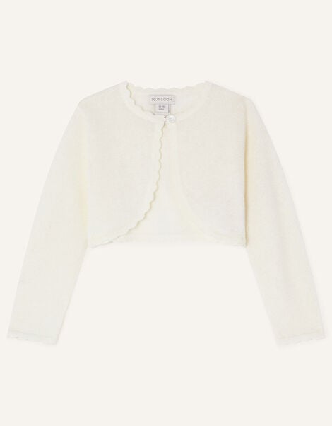 Baby Niamh Cardigan, Ivory (IVORY), large