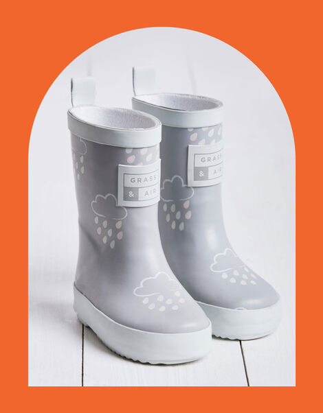 Grass and Air Colour-Revealing Wellies, Grey (GREY), large