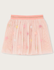 Baby Disco Pom-Pom Skirt with Recycled Polyester, Nude (NUDE), large